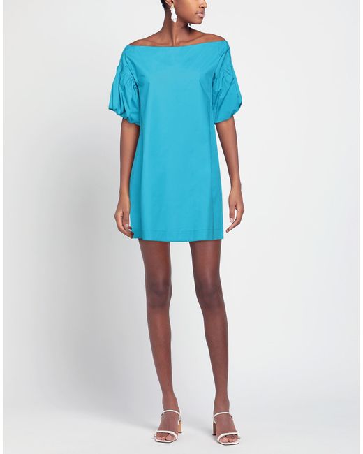 Soallure Blue Mini Dress