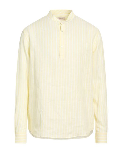 Agnona White Pastel Shirt Linen for men