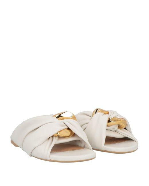 J.W. Anderson White Sandals Leather