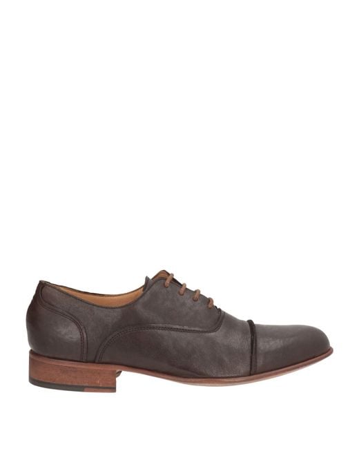 ENRICO LATTANZI Brown Lace-Up Shoes for men