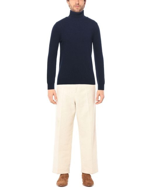 Malo Blue Turtleneck for men