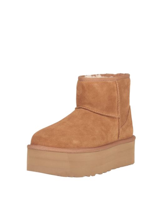 Ugg Brown ® Classic Mini Platform Suede Classic Boots