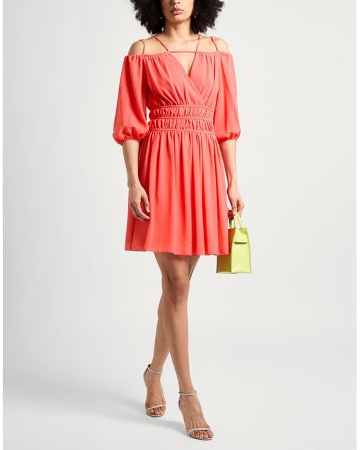 Rebel Queen Red Mini Dress Polyester