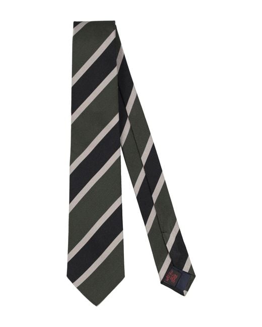 Tagliatore Black Ties & Bow Ties Silk, Cotton for men