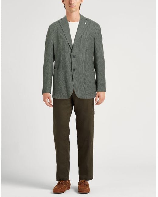 L.b.m. 1911 Green Blazer for men