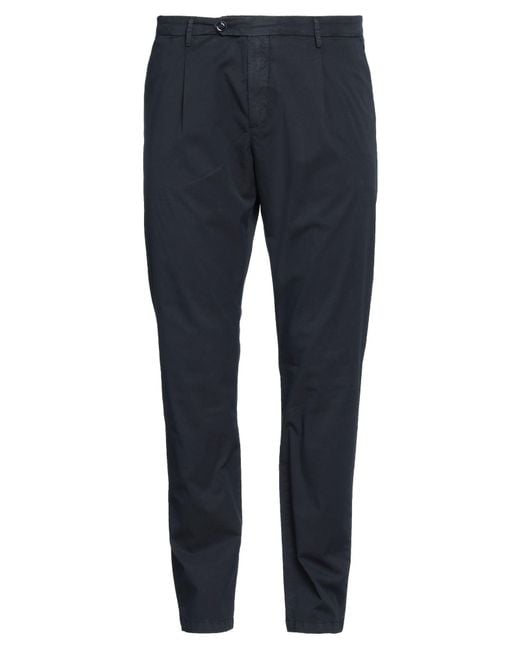 Yan Simmon Blue Pants Cotton, Polyester, Elastane for men