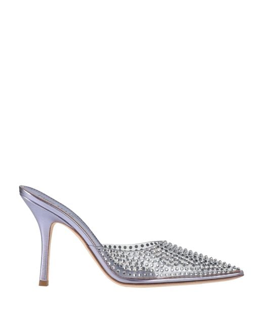 Paris Texas White Mules & Clogs