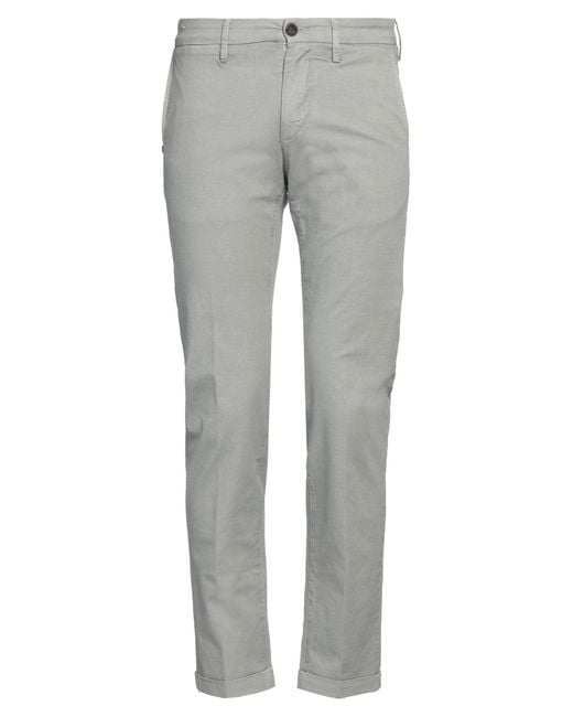 RE_HASH Gray Pants Cotton, Elastane for men