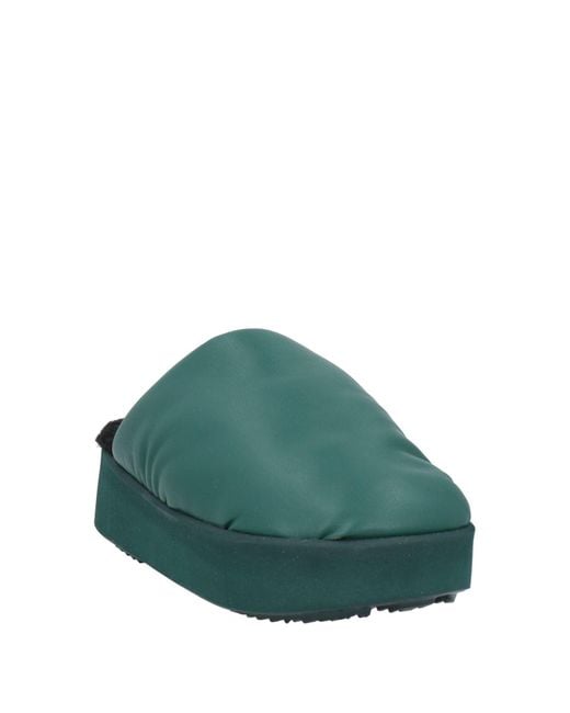 PIUMESTUDIO Green Mules & Clogs