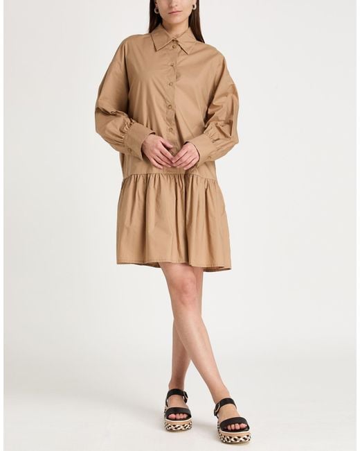 Douuod Natural Mini Dress