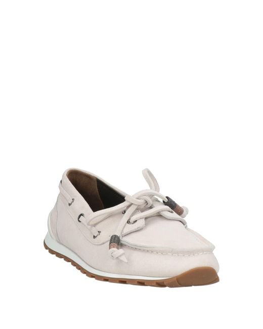 Brunello Cucinelli White Mokassin
