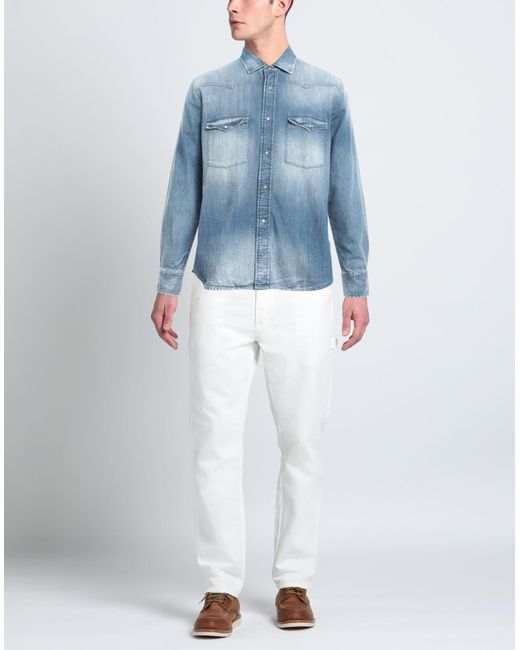 Camicia Jeans di Pence in Blue da Uomo