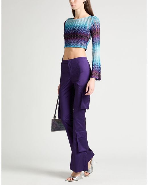 Philosophy Di Lorenzo Serafini Purple Trouser