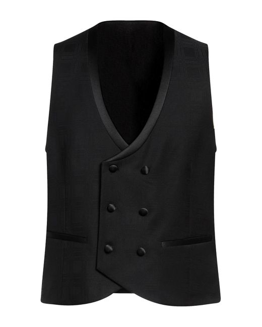 Manuel Ritz Black Waistcoat for men