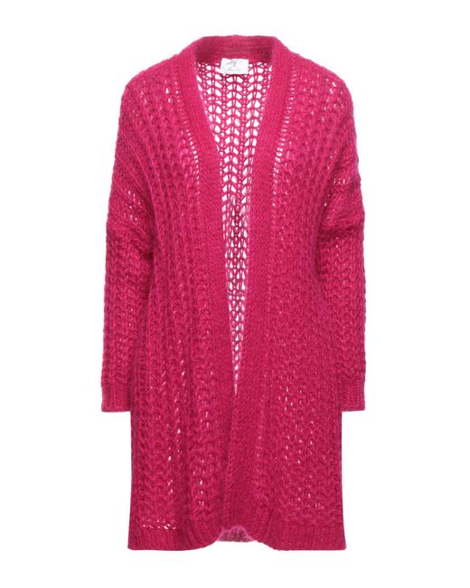 fuchsia pink cardigan