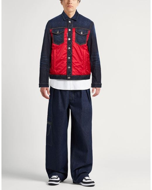DSquared² Blue Denim Outerwear for men