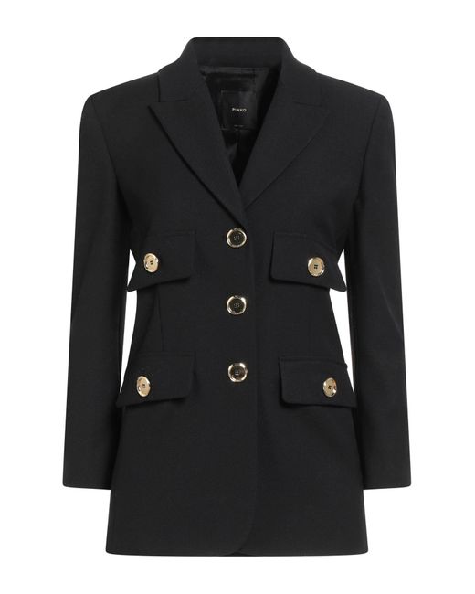 Pinko Black Blazer Polyester, Wool, Elastane