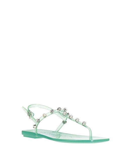 Sergio Rossi White Thong Sandal