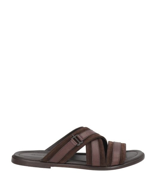 Baldinini Brown Sandals Leather for men