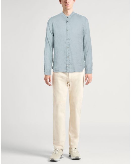 Crossley Blue Shirt Linen for men