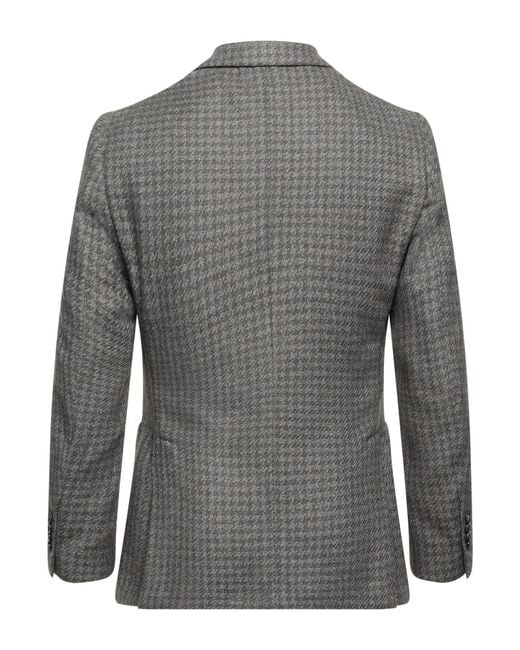 Lardini Gray Light Blazer Wool, Polyester, Cotton for men
