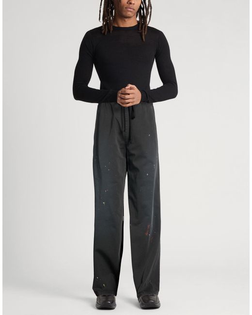 MM6 by Maison Margiela Black Pants Cotton for men