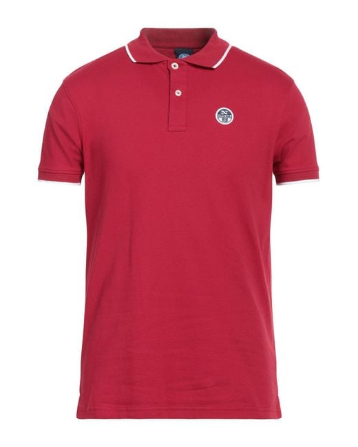 North Sails Red Polo Shirt for men