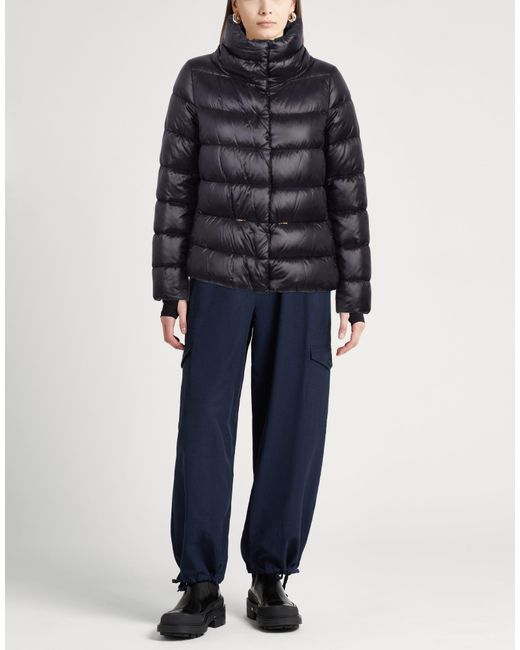 Herno Black Puffer Polyamide, Polyester, Cotton