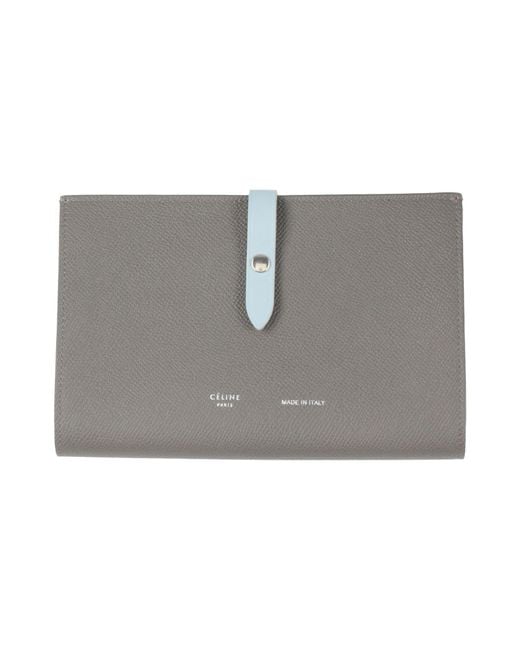 Billetera Céline de color Gray