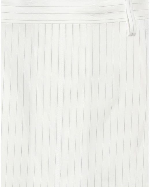 MM6 by Maison Martin Margiela White Midi Skirt