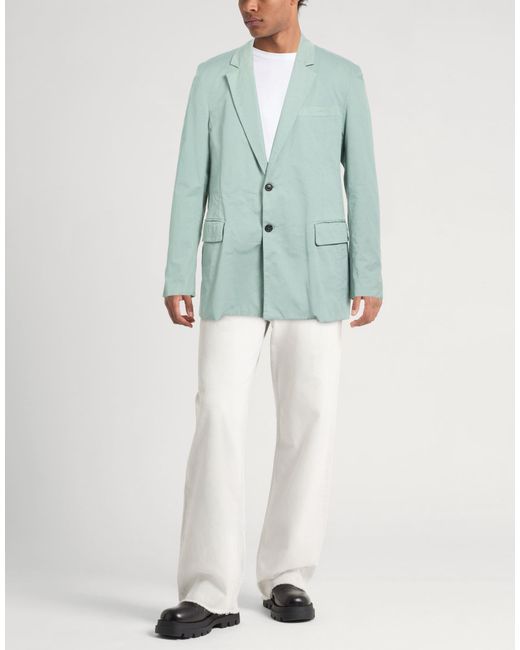 Grifoni Green Blazer Cotton, Elastane for men