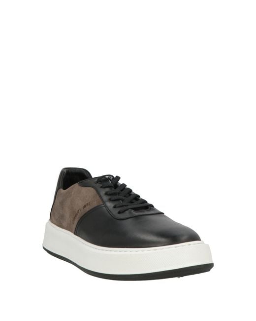 Cerruti 1881 Black Sneakers Cow Leather for men