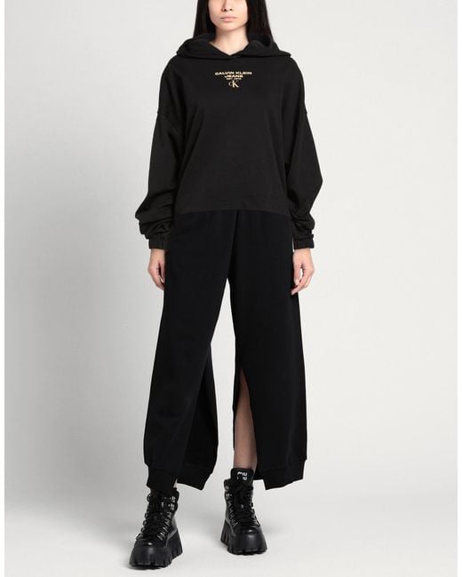 Calvin Klein Black Sweatshirt Cotton, Polyester
