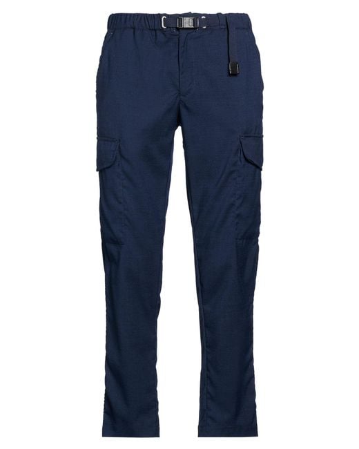 White Sand Blue Pants for men