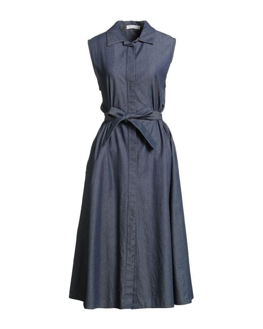 boden denim dress Women's Sleeveless Zip in Blue bohemian crochet Newly completed filet dresser Color:LICORICE Wear it for work