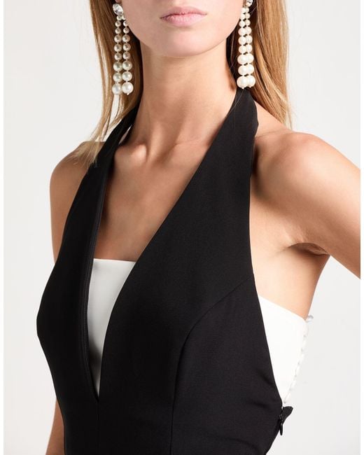 Jijil Black Maxi Dress Polyester, Elastane