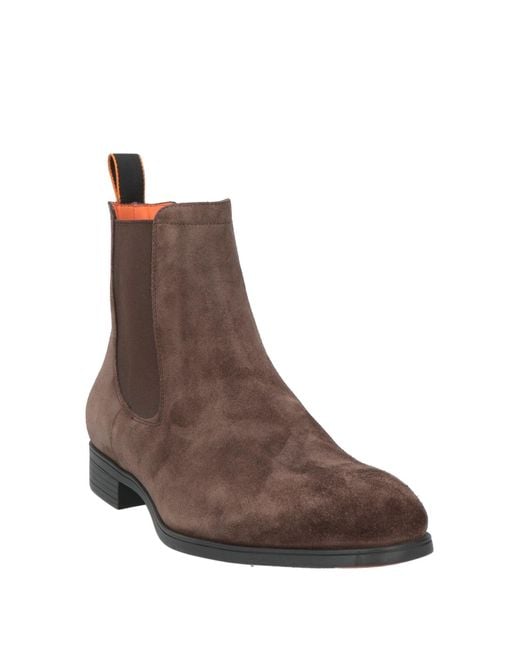 Botines De Caña Alta Santoni de hombre de color Brown