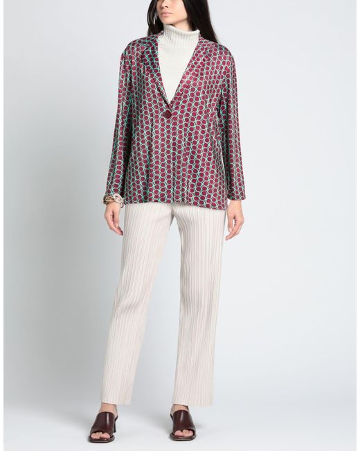 JUSTMINE Red Burgundy Blazer Polyester, Elastane