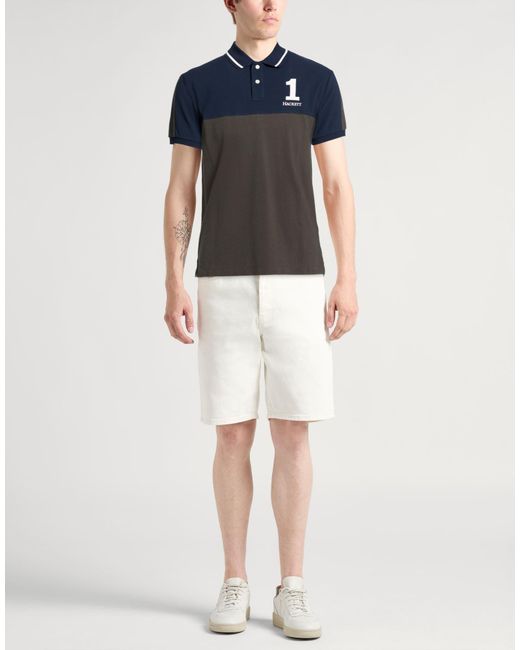 Polo Hackett de hombre de color Blue