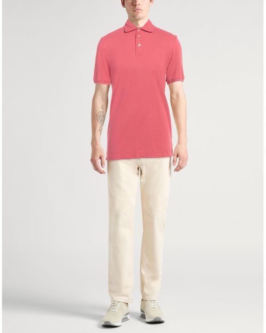 Fedeli Pink Polo Shirt for men