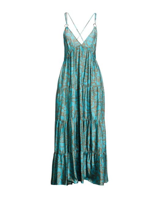 Liu Jo Green Maxi Dress Viscose