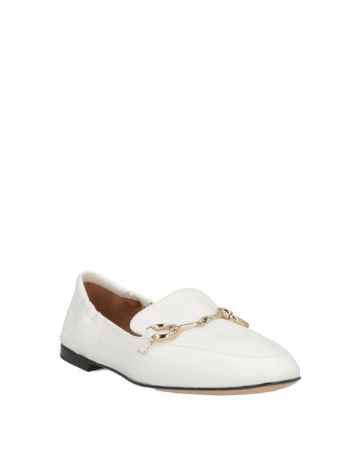 Pomme D'or White Loafers Leather