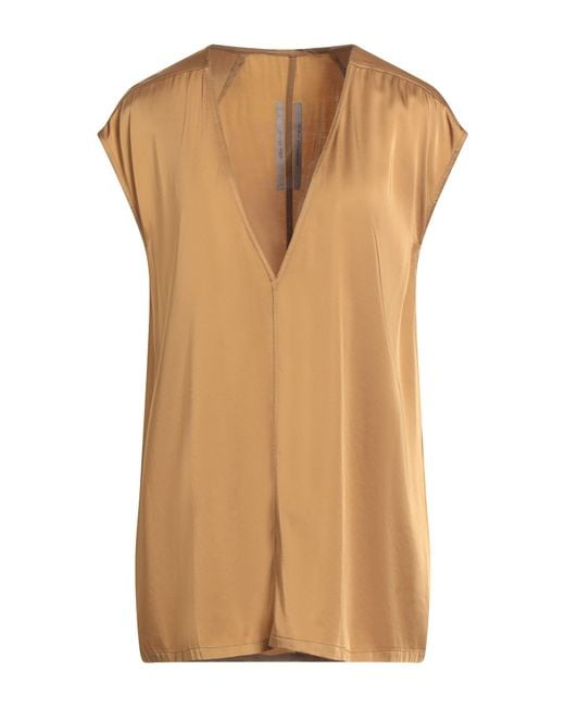 Rick Owens Brown Top Acetate, Viscose