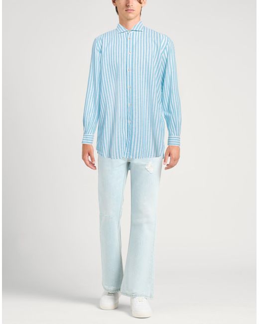 Boglioli Blue Shirt for men