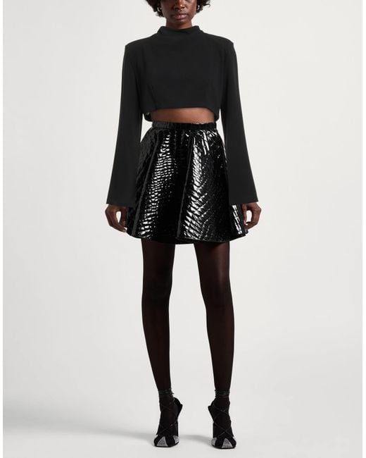 Souvenir Clubbing Black Top Polyester, Viscose, Elastic Fibres