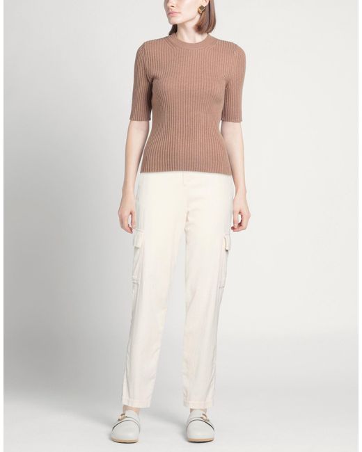 ROSSO35 White Pants Cotton