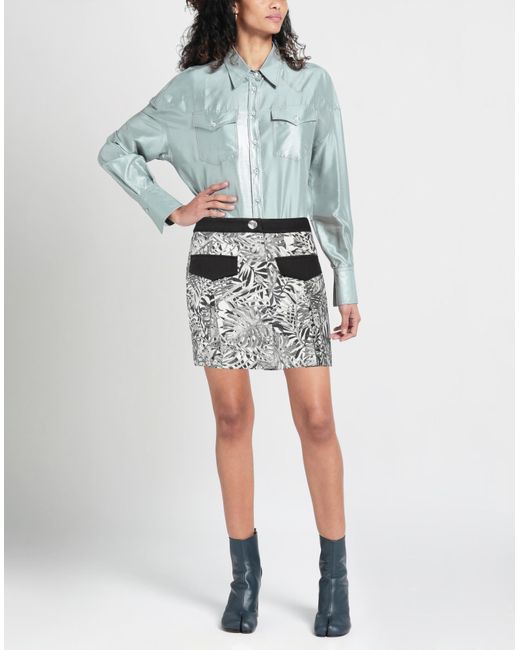 Dondup Gray Mini Skirt