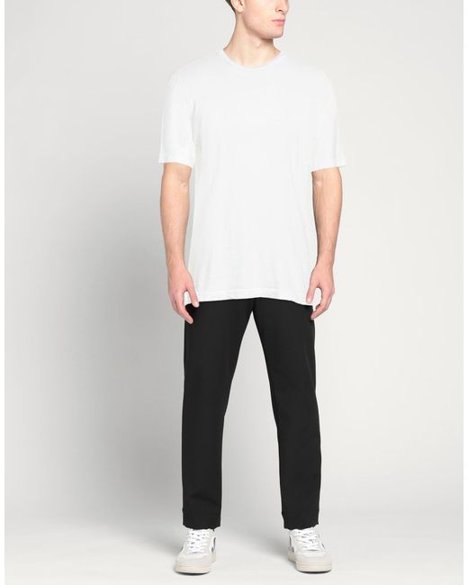 Crossley White T-Shirt Cotton, Lyocell for men