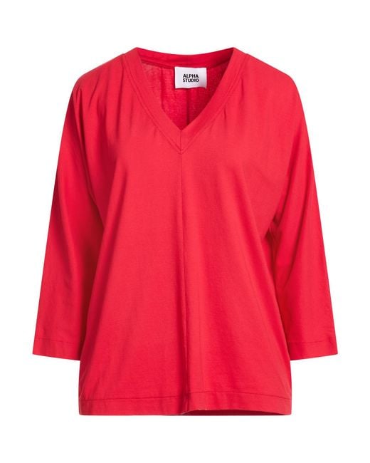 Alpha Studio Red T-Shirts