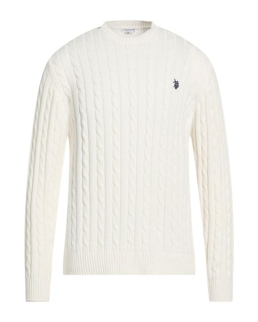 Pullover U.S. POLO ASSN. de hombre de color White